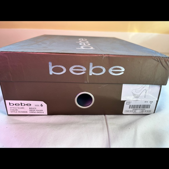 Royal Blue Bebe Heels - Picture 5 of 5